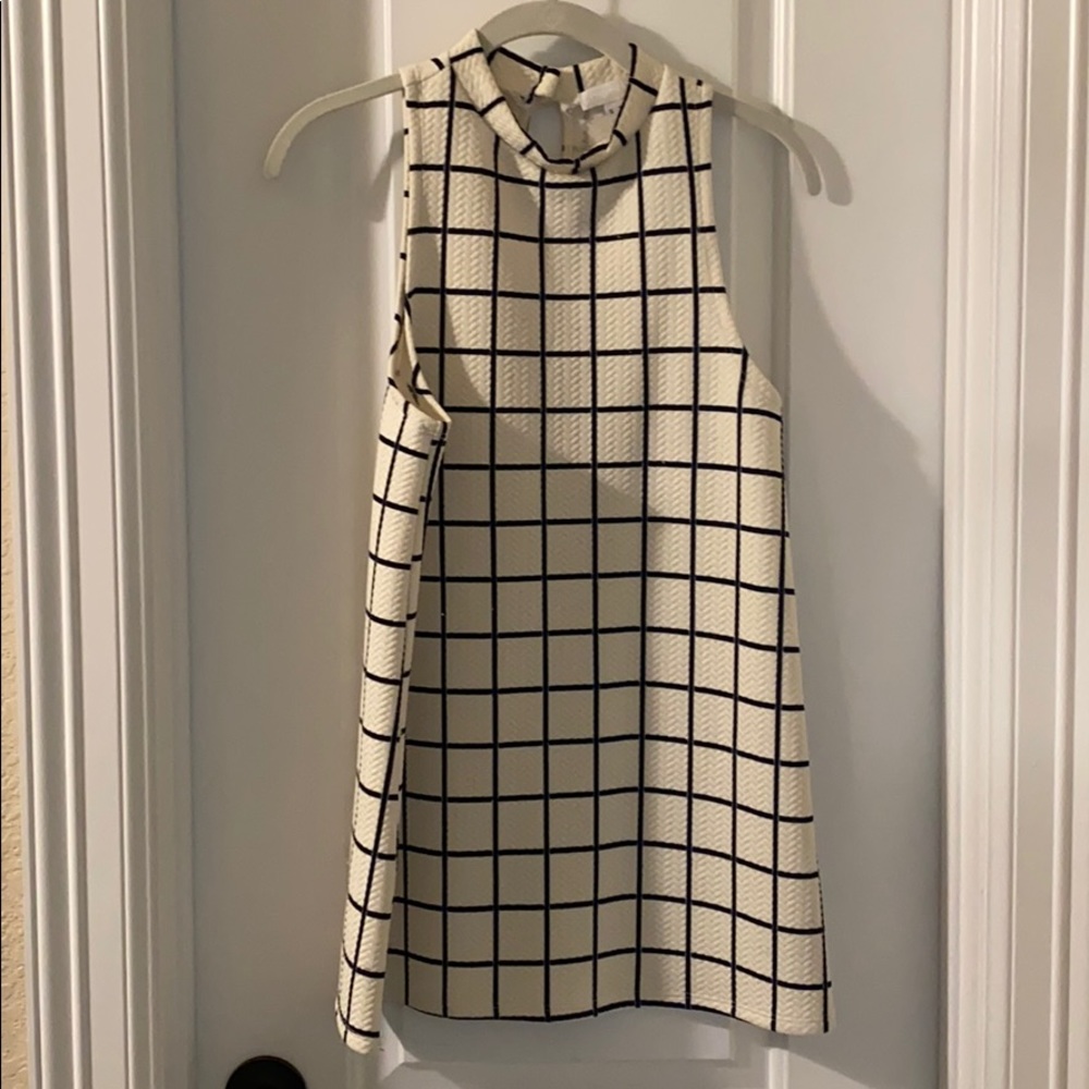 Mod mock neck mini dress